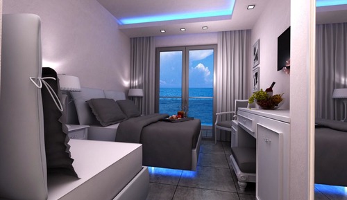 Habitación de lujo doble, vistas al mar