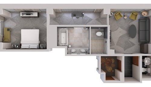 Suite Club, 1 habitación, no fumadores, en esquina