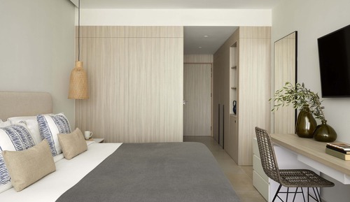 Habitación doble, vistas parciales al mar