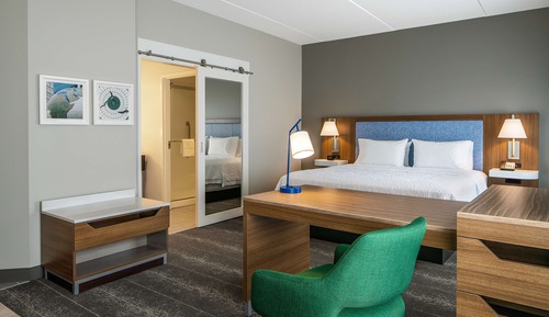 Suite, 1 cama de matrimonio grande, accesible para personas con discapacidad, no fumadores (Hearing)