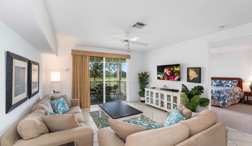 Villa, 1 cama de matrimonio grande con sofá cama (Fairway Villas Waikoloa J21)