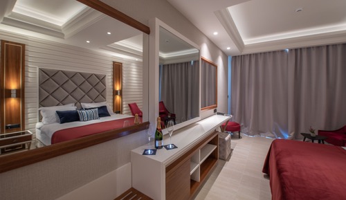 Habitación doble superior, 1 cama de matrimonio, vistas al mar, mirando al mar