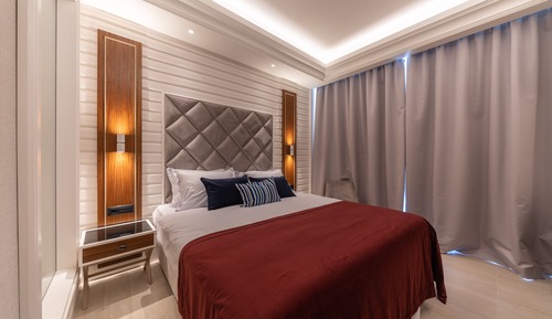 Habitación estándar doble, 1 cama de matrimonio, vistas al mar, mirando al mar