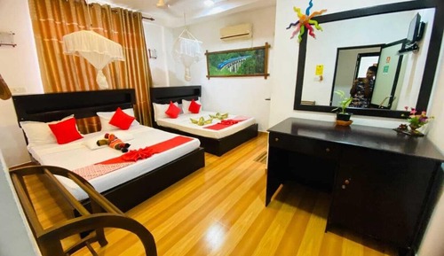 Habitación familiar con 2 camas individuales