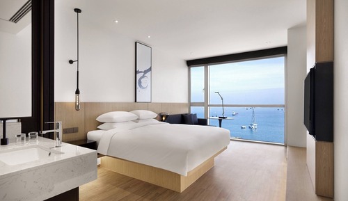 Habitación, 1 cama de matrimonio grande, no fumadores, vistas al mar