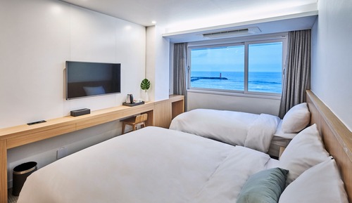 Habitación Deluxe con 2 camas individuales, vistas al mar