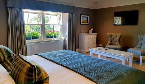 Habitación panorámica con 1 cama doble o 2 individuales, vistas a la montaña