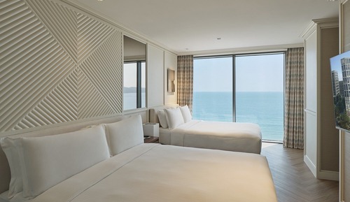 Habitación Premier con 2 camas individuales, vistas al mar