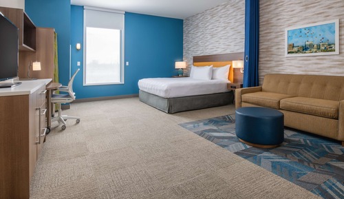 Estudio, 1 cama de matrimonio grande, accesible para personas con discapacidad (Mobility & Hearing)