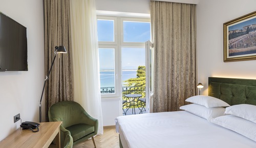 Habitación Deluxe doble, balcón, vistas al mar