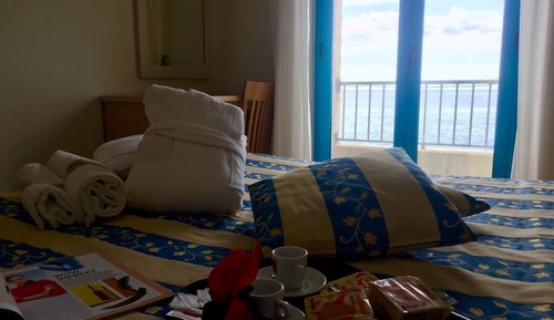 Habitación cuádruple, vistas al mar