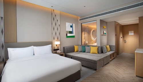 Habitación estándar, 1 cama de matrimonio grande con sofá cama