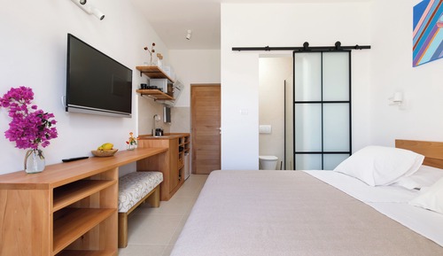Habitación doble, terraza, vistas al mar