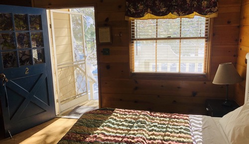 Cabaña tradicional, 1 cama de matrimonio, cocina, vistas a la montaña