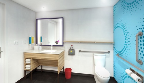 Habitación, 2 camas de matrimonio, accesible para personas con discapacidad, bañera