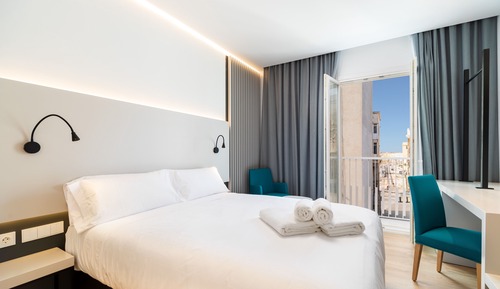 Habitación Deluxe doble, 1 cama de matrimonio, balcón