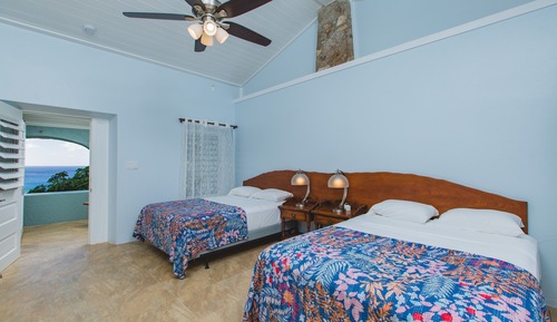 Habitación individual Signature, 2 camas de matrimonio, balcón, vistas al mar