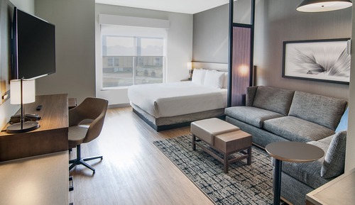 Habitación, 1 cama de matrimonio grande con sofá cama, con vistas