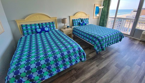 Estudio Deluxe, 2 camas de matrimonio, vistas al mar