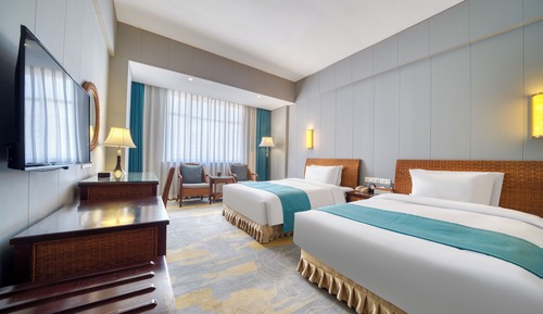 Habitación estándar con 1 cama doble o 2 individuales, vistas a la ciudad