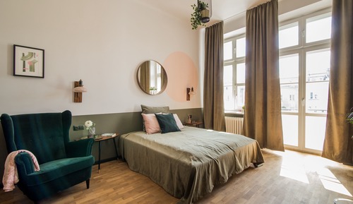 Suite estudio superior, 1 cama de matrimonio grande, balcón
