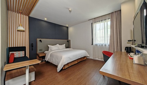 Habitación, 1 cama de matrimonio grande, accesible para personas con discapacidad