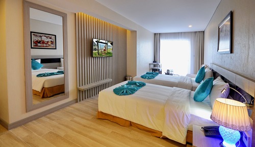 Habitación familiar, vistas al mar