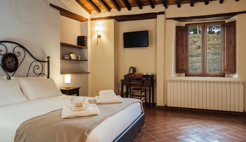 Habitación Deluxe doble, 1 cama de matrimonio, baño privado, vistas a la montaña