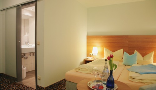 Habitación básica con 1 cama doble o 2 individuales