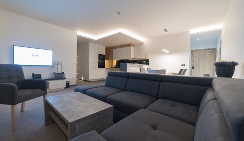 Apartamento Deluxe, 3 habitaciones, no fumadores, vistas al jardín