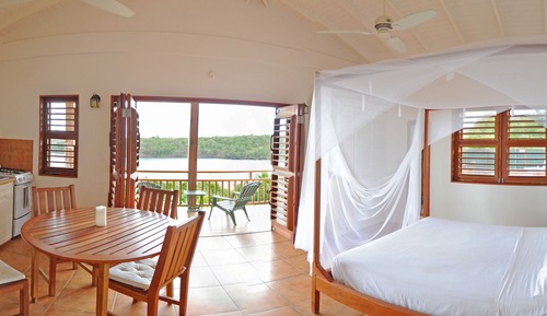 Estudio Premium, cocina básica, vistas al mar