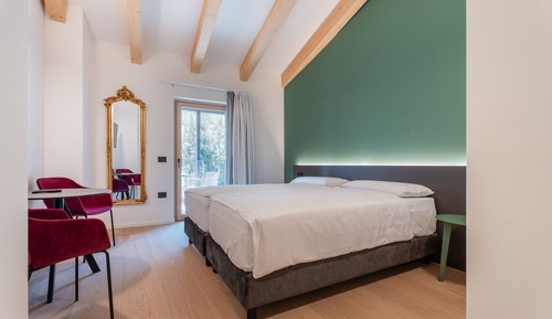 Habitación doble superior, balcón, vistas al jardín