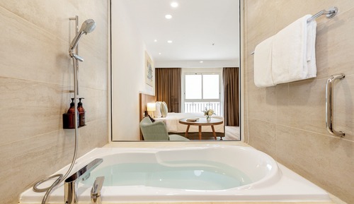 Estudio Deluxe, 1 cama de matrimonio, vistas a la ciudad