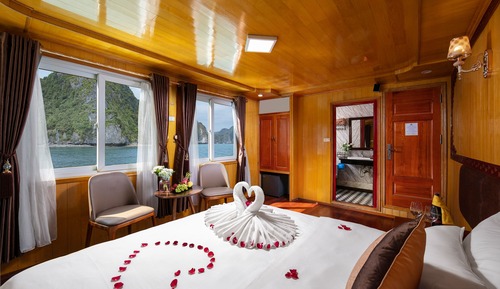 Habitación familiar, vistas al mar