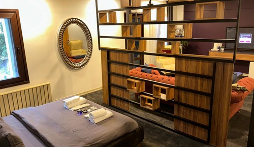 Habitación Deluxe, 1 cama de matrimonio, bañera de hidromasaje, vistas al mar