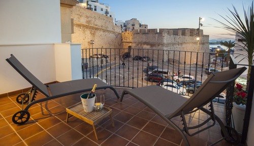 Habitación Deluxe doble, terraza, vistas al mar
