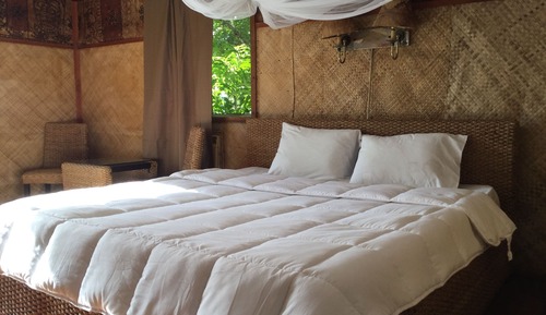 Habitación romántica doble, 1 cama de matrimonio grande, vistas al mar, frente al mar
