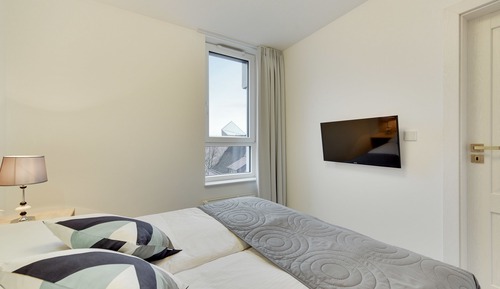 Apartamento Deluxe, 2 habitaciones, cocina básica, vistas al río