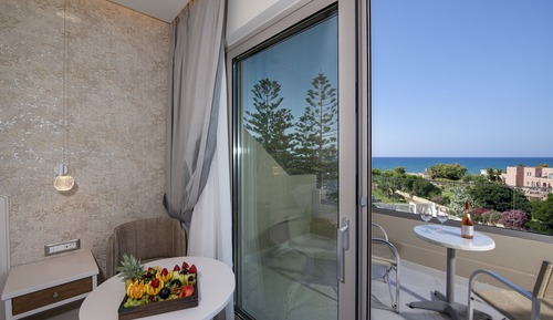 Habitación panorámica con 2 camas individuales, vistas al mar
