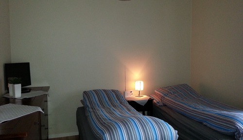 Habitación con 1 cama doble o 2 individuales