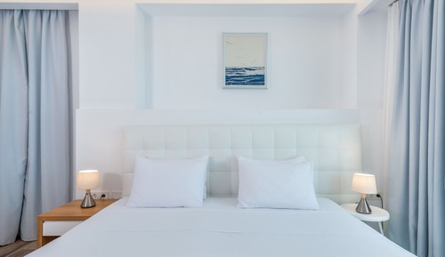 Suite junior, 2 camas individuales, bañera de hidromasaje, vistas al mar