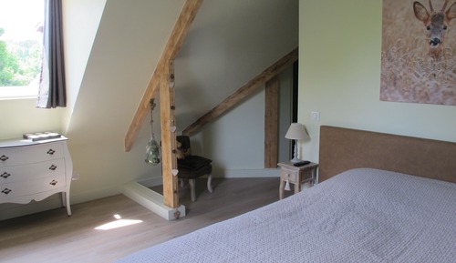 Habitación con 1 cama doble o 2 individuales, baño privado (Les Daims)