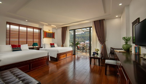 Habitación familiar, balcón