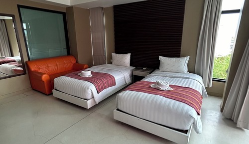 Habitación Deluxe con 2 camas individuales, vistas a la montaña
