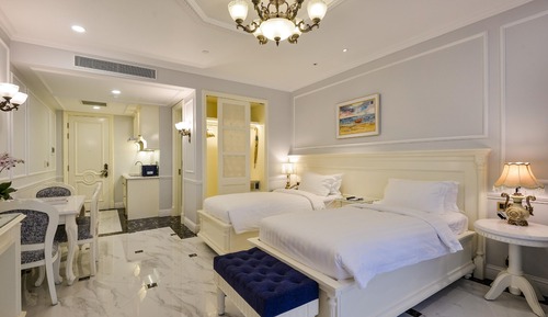 Habitación Premium con 2 camas individuales, vistas al mar (Deluxe)