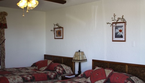 Habitación estándar, 2 camas de matrimonio, vistas al jardín