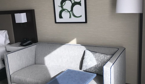 Habitación, 1 cama de matrimonio grande con sofá cama, accesible para personas con discapacidad