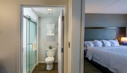 Habitación, 1 cama de matrimonio grande con sofá cama (Shower)
