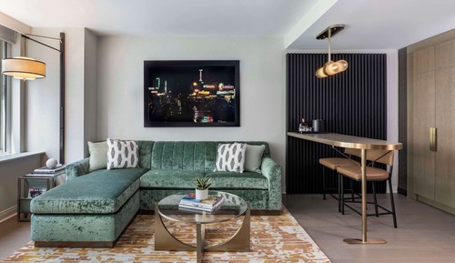 Suite estudio, 1 cama de matrimonio grande con sofá cama