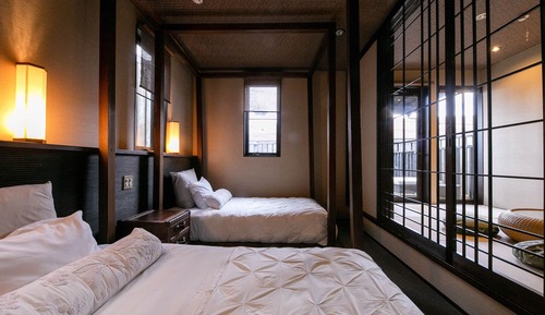 Villa de diseño, no fumadores, en edificio anexo (Japanese/Western Style Twin Room)